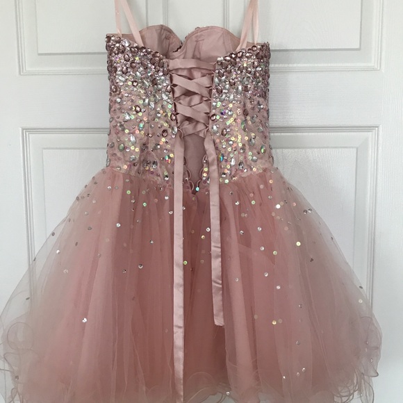 Pink Sequin Dress - Picture 1 of 2